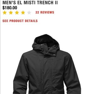North Face MEN'S EL MISTI TRENCH II
